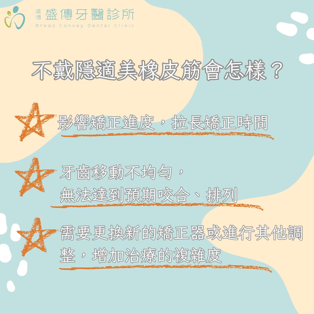 隱適美橡皮筋戴的會痛，不戴會怎樣？